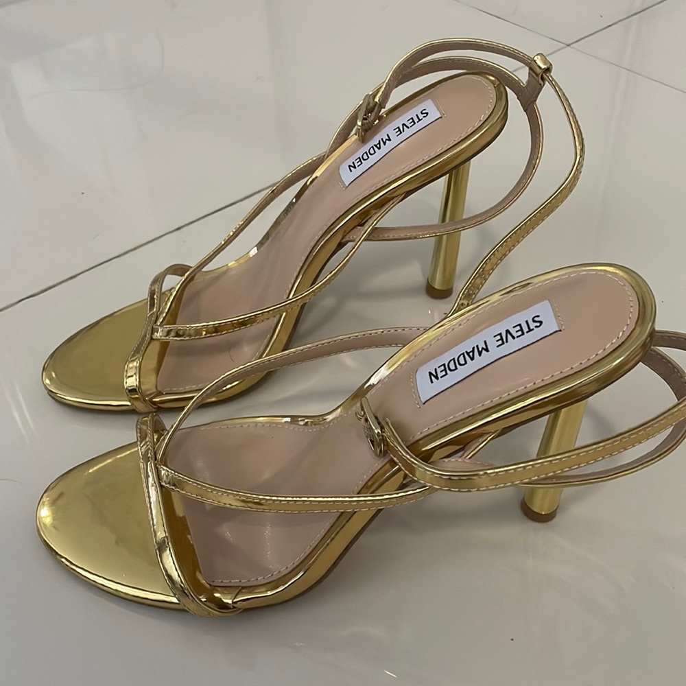 Gold Steve Madden heels